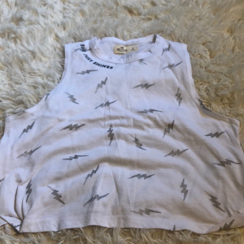 Hollister Lightning Bolt Crop Top